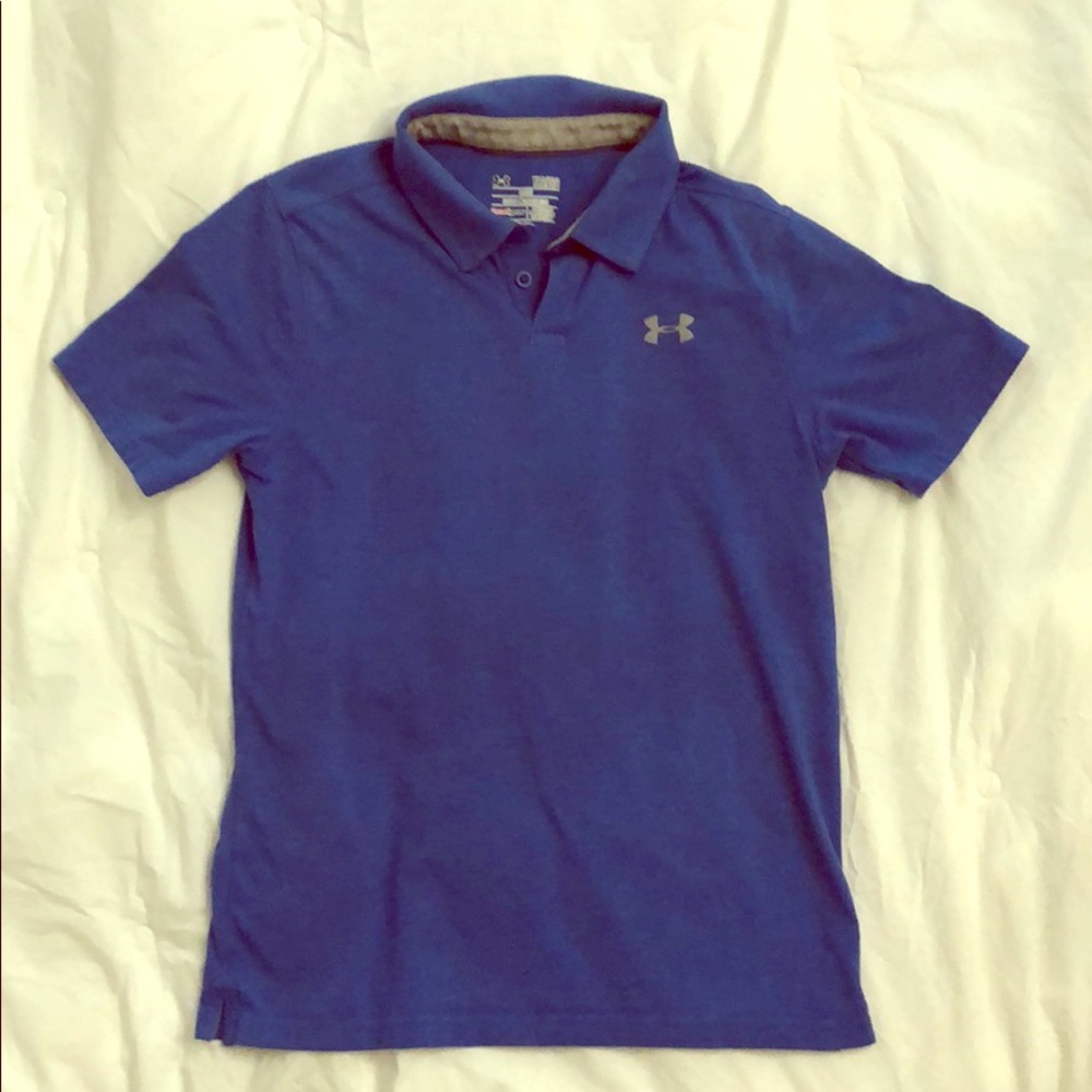 Kid’s under armour Youth Large golf shirt.